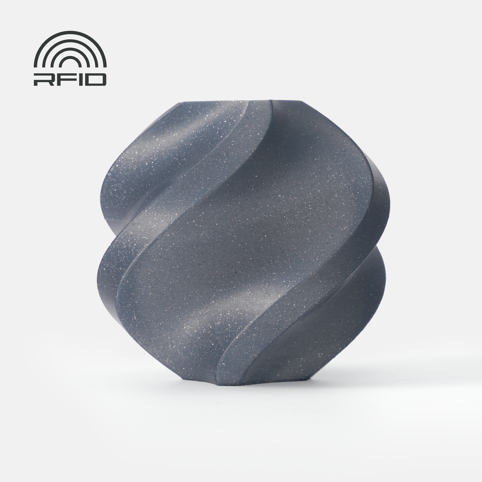 Bambu PLA Sparkle - Slate Gray Sparkle - with Bambu Reusable Spool