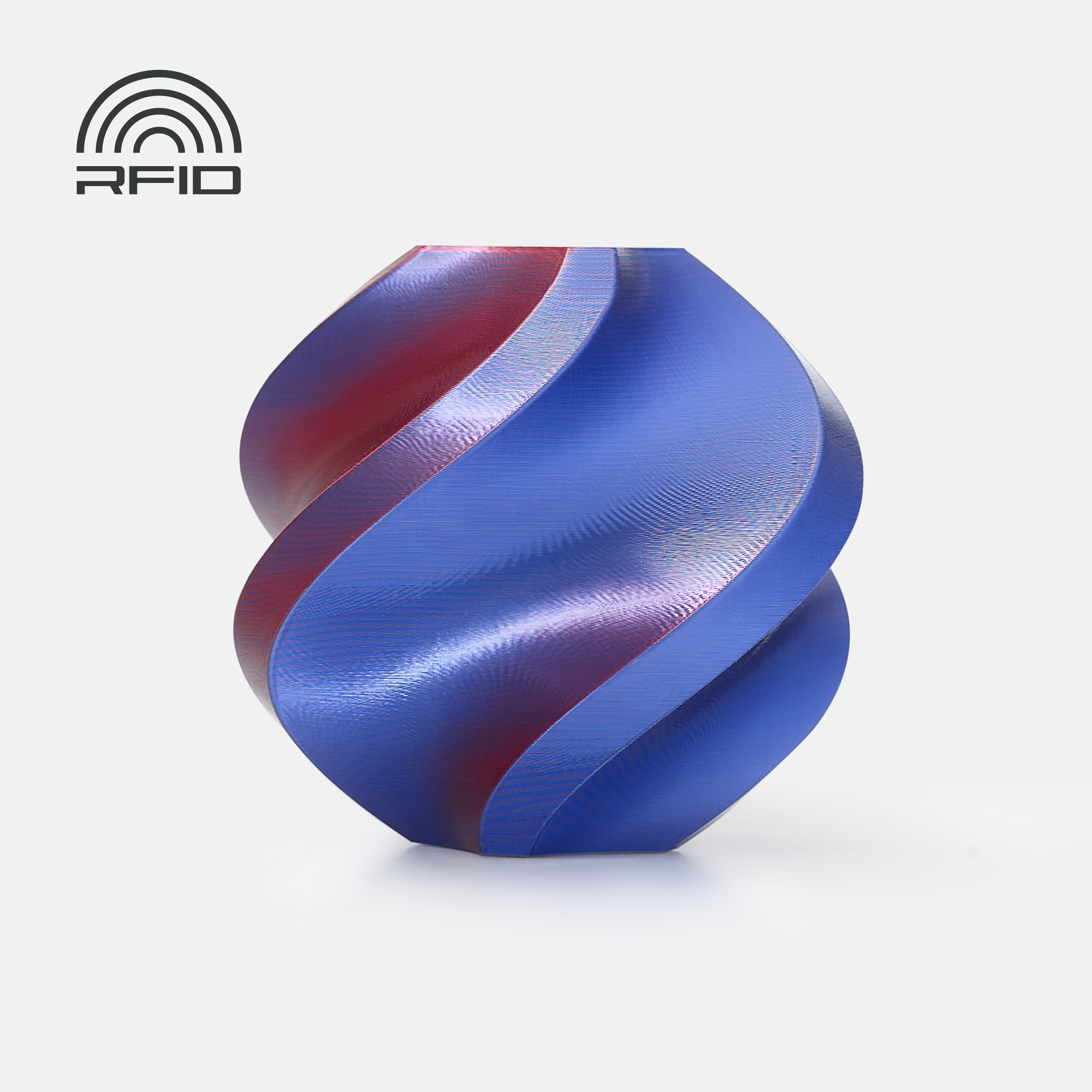 Bambu PLA Silk - Midnight Blaze (Blue-Red) - with Bambu Reusable