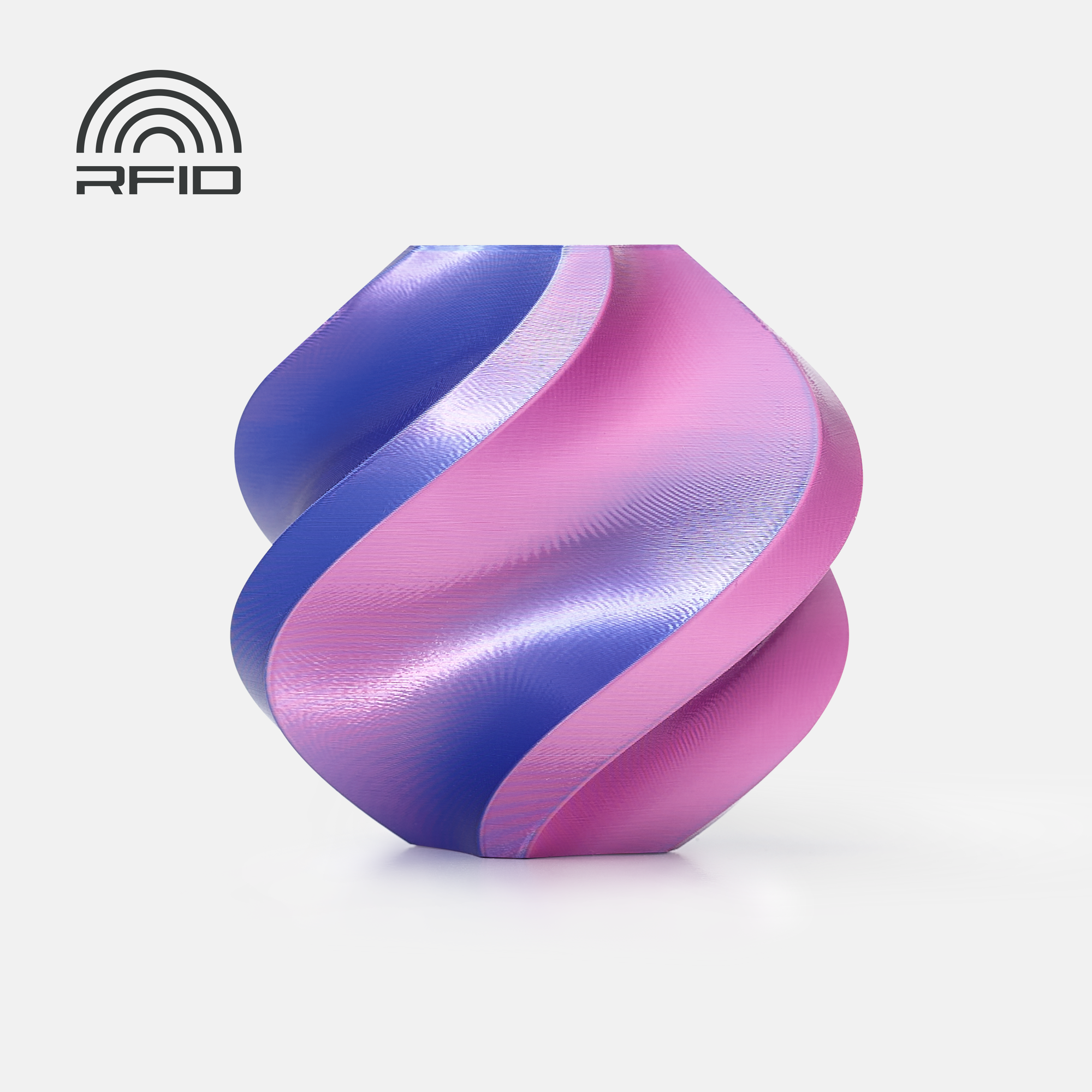 Bambu PLA Silk - Neon City (Blue-Magenta) - with Bambu Reusable Spool