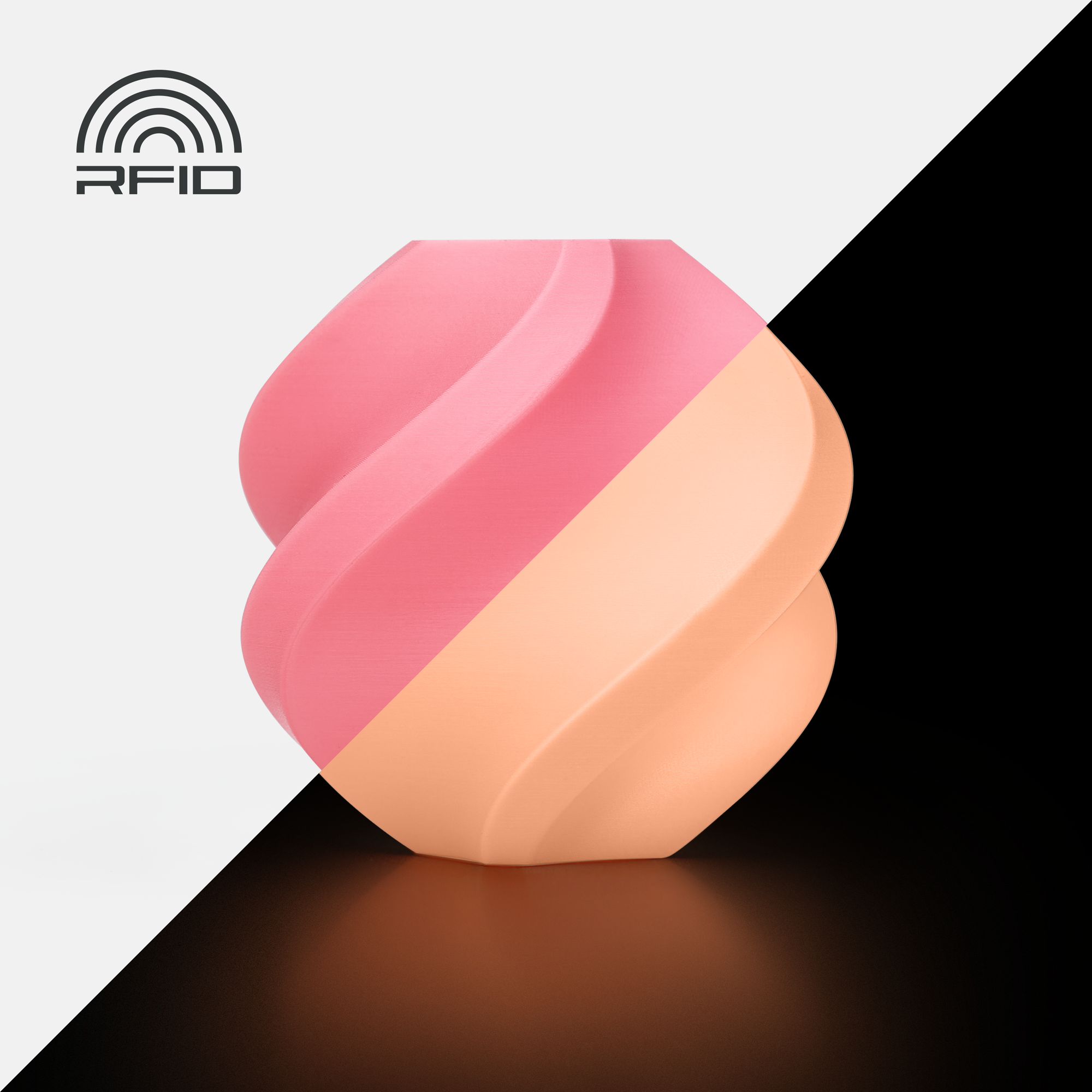 Bambu PLA Glow - Glow Orange-with Bambu Reusable Spool
