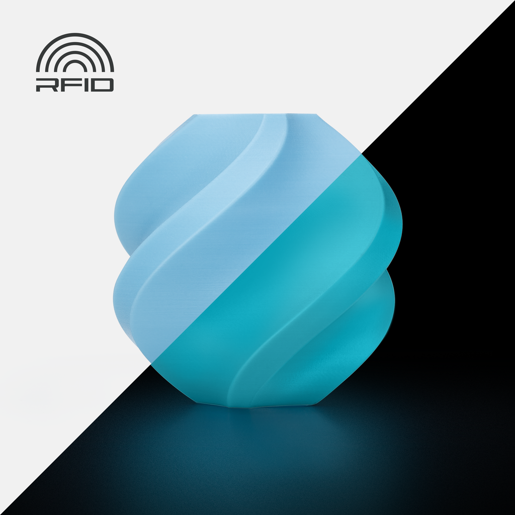 Bambu PLA Glow - Glow Blue-with Bambu Reusable Spool