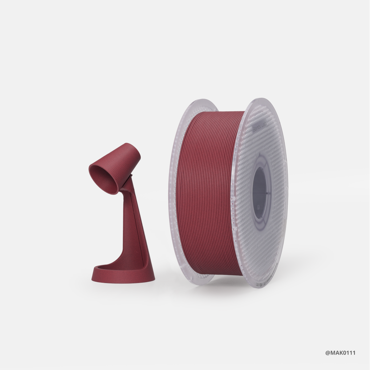 Bambu PLA-CF - Burgundy Red - with Bambu Reusable Spool