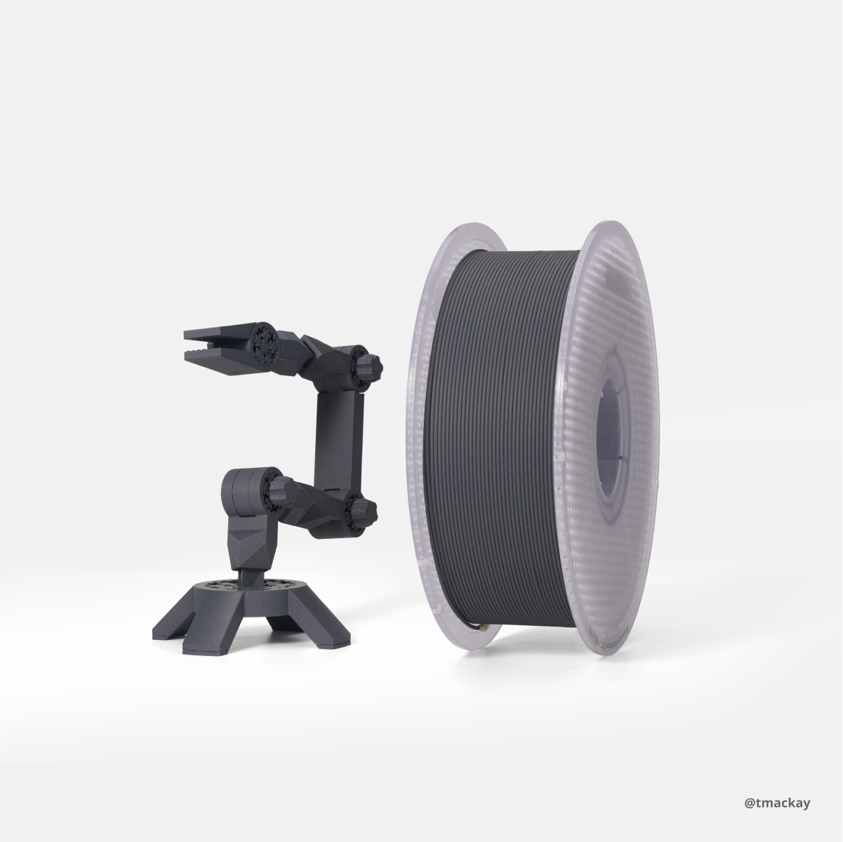 Bambu PLA-CF - Lava Gray - with Bambu Reusable Spool