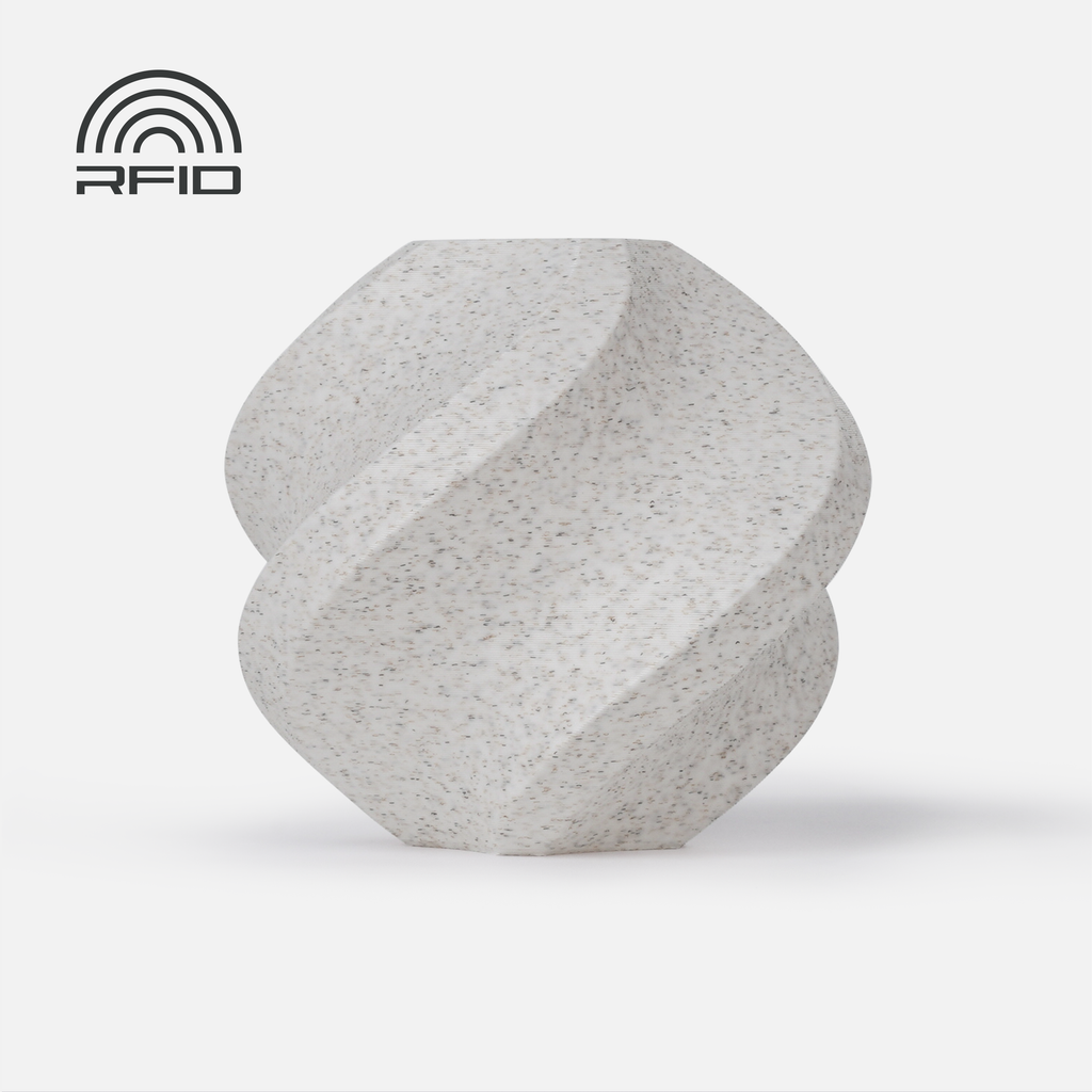 Bambu PLA Marble - White Marble - with Bambu Reusable Spool