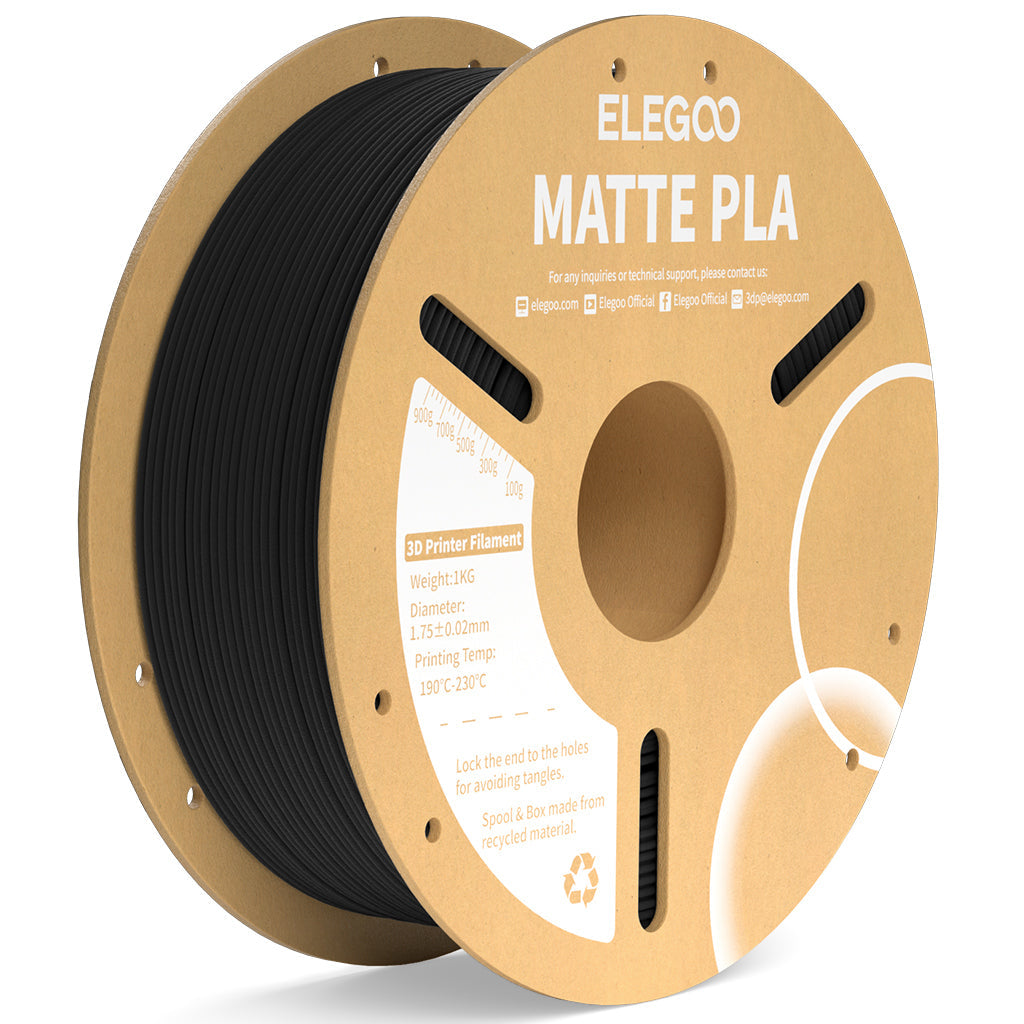 ELEGOO PLA Matte Matte Black 1.75 mm