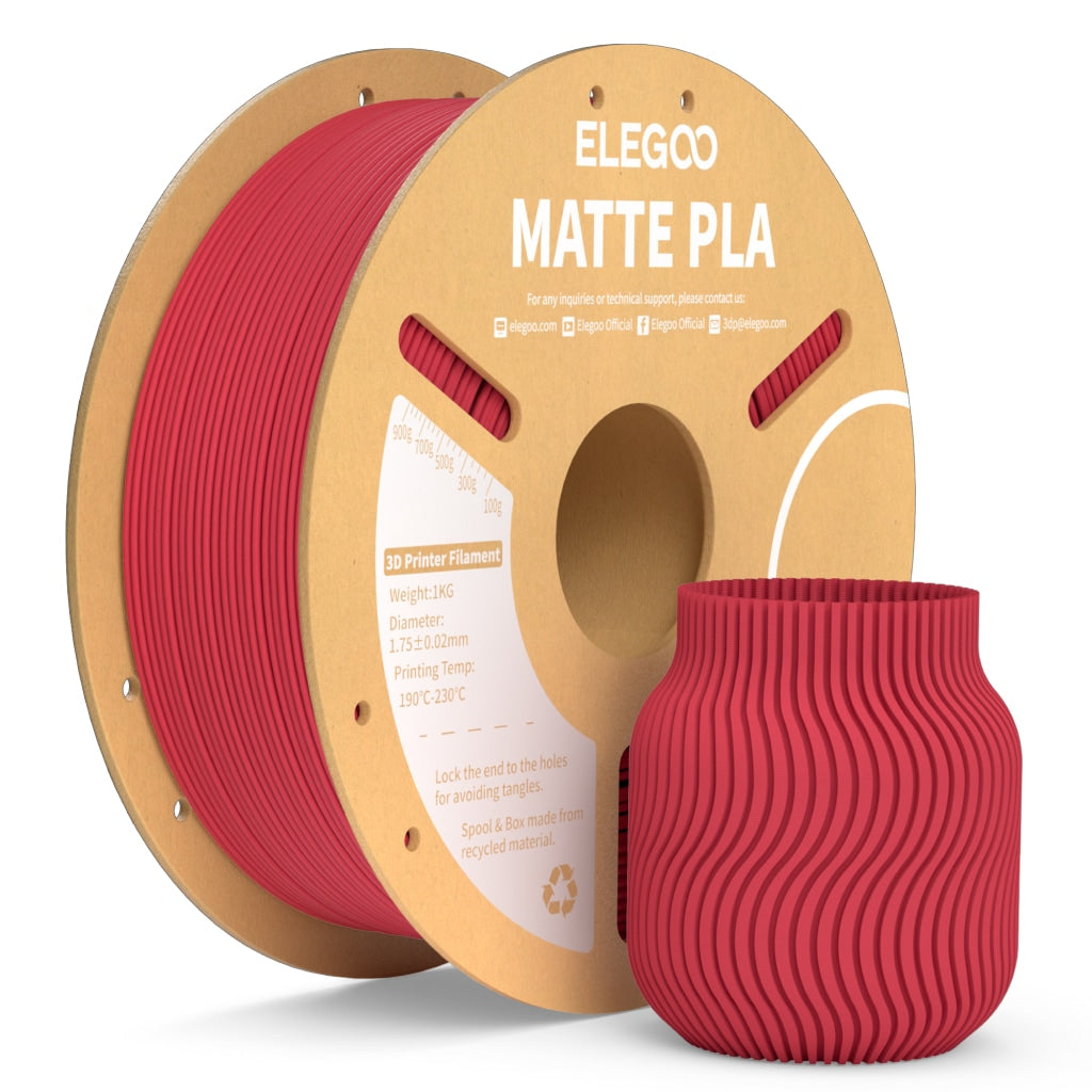 ELEGOO PLA Matte Ruby Red 1.75 mm