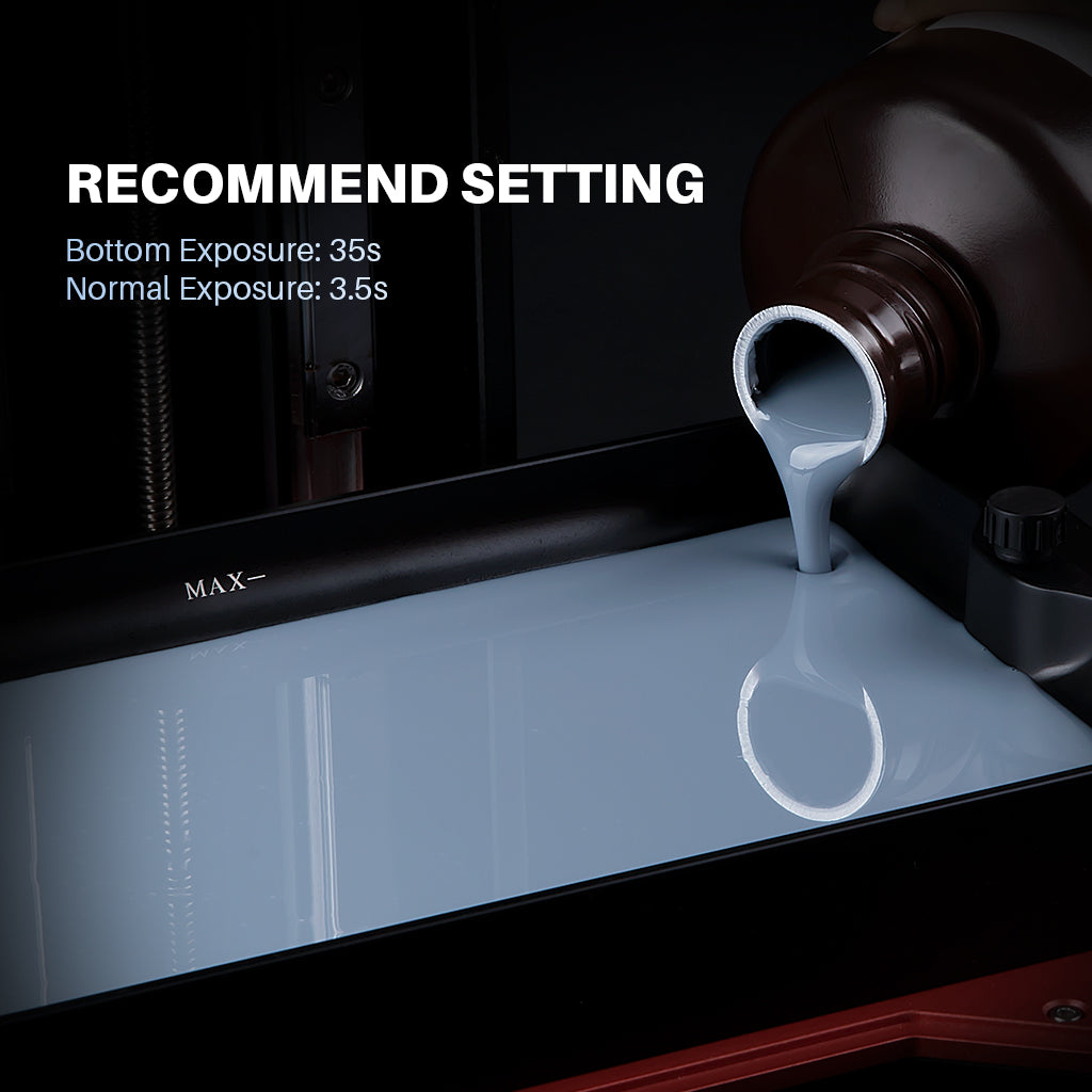 ELEGOO Standard Resin V1.0 1 კგ ნაცრისფერი — 405 ნმ resin / grey photopolymer resin