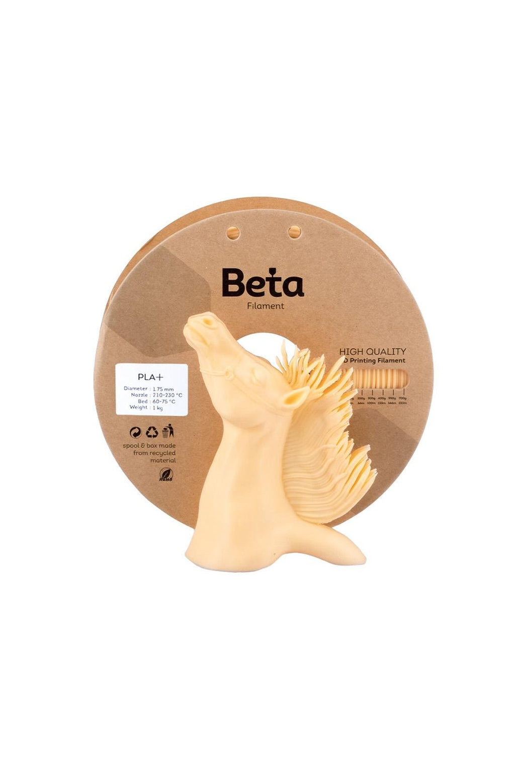 Beta PLA+ ფილამენტი კრემისფერი