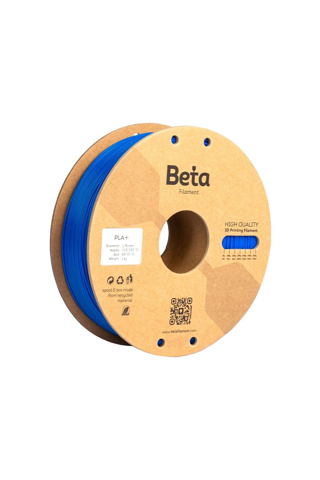 Beta PLA+ ფილამენტი ნეონ ლურჯი