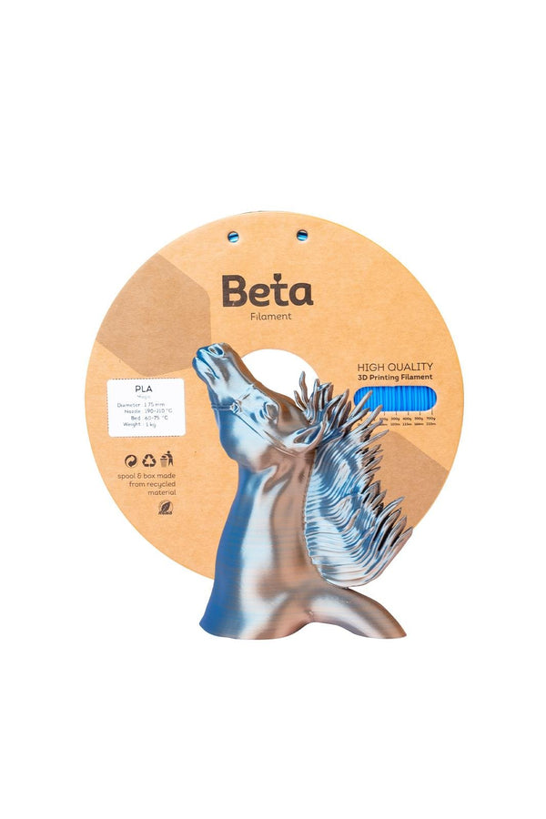 Beta PLA-Magic Silk ფილამენტი ლურჯი-სტაფილოსფერი