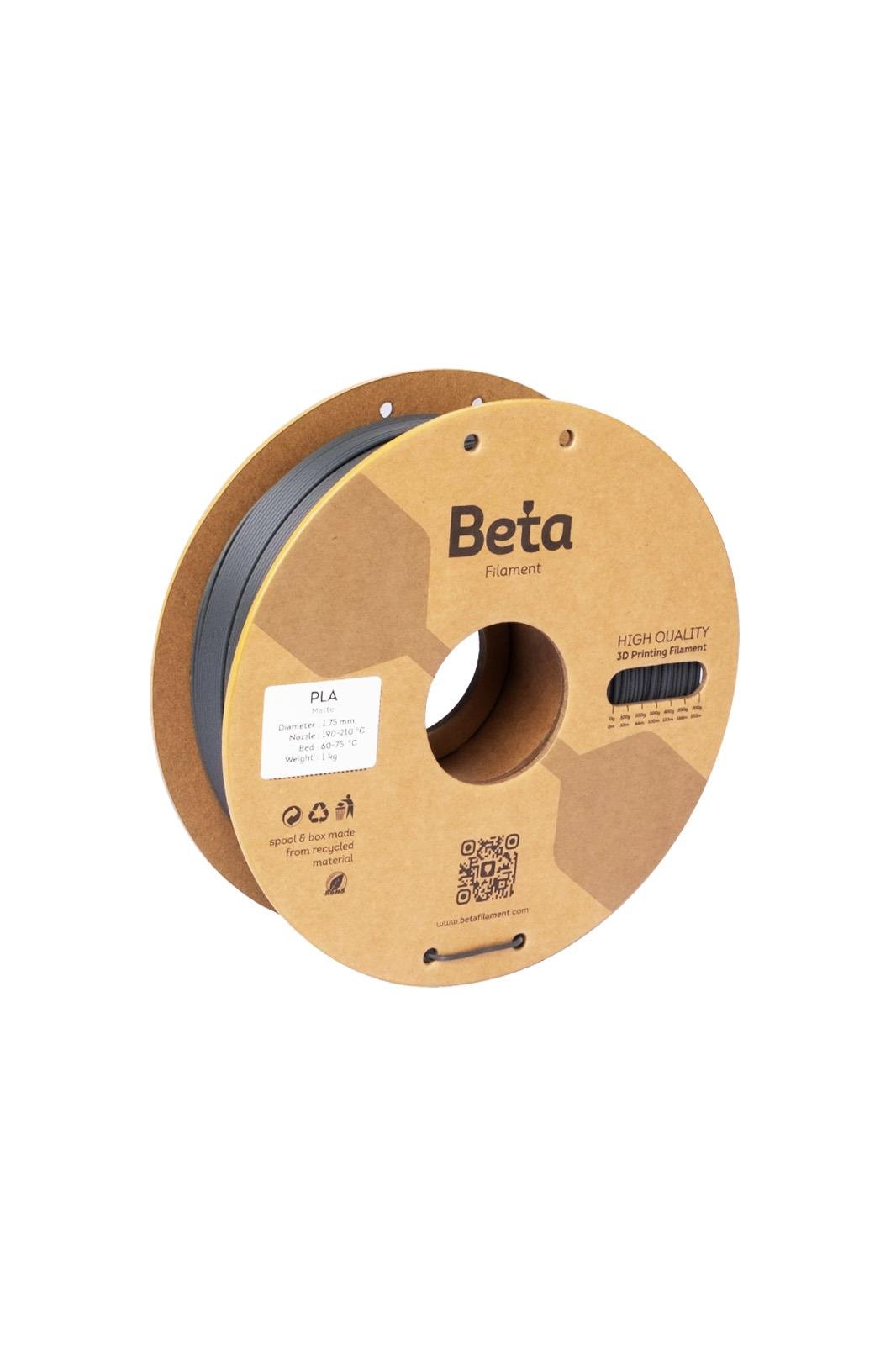 Beta PLA-Matte ფილამენტი ფერფლის ნაცრისფერი