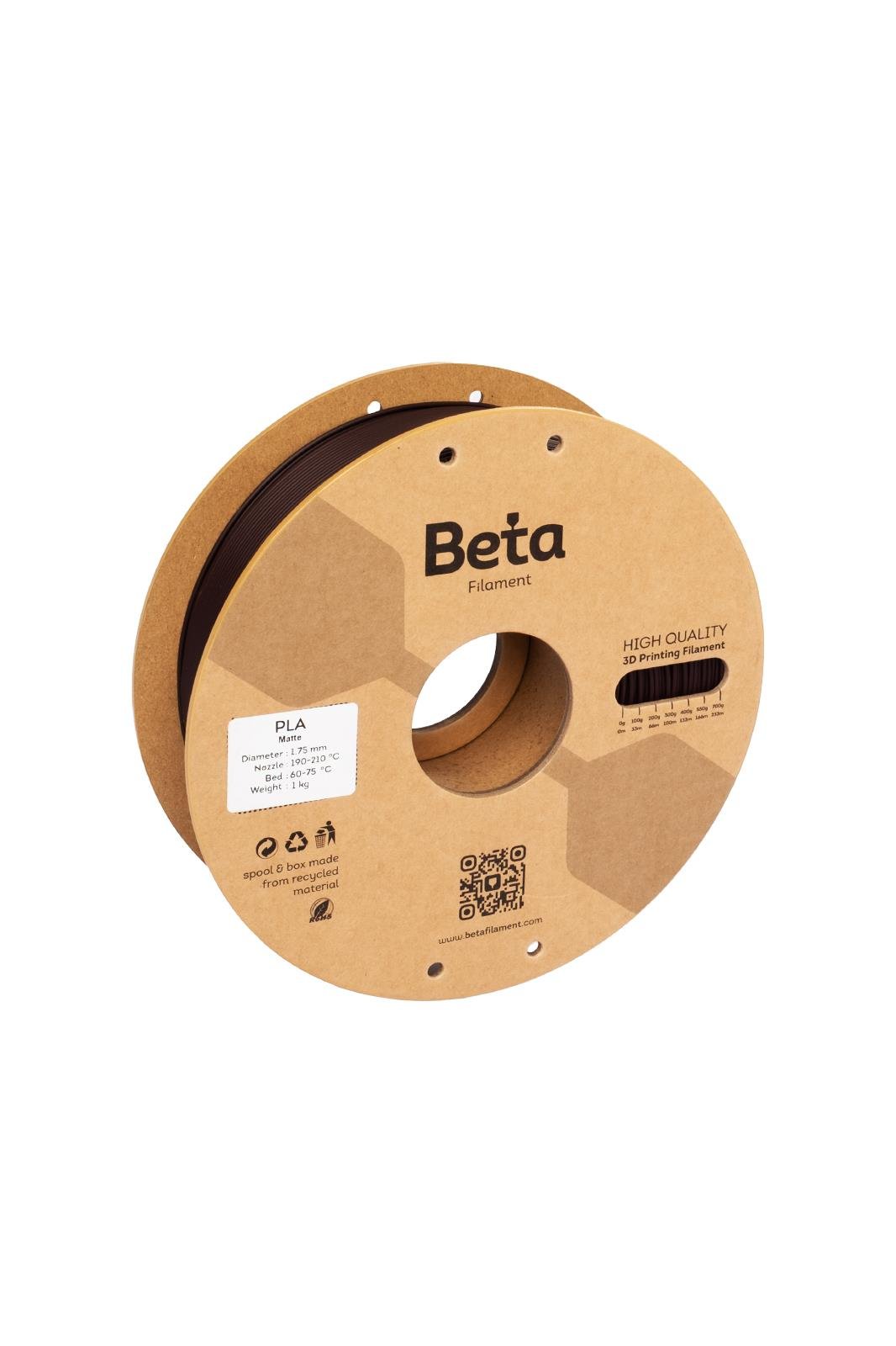 Beta PLA-Matte ფილამენტი შოკოლადი