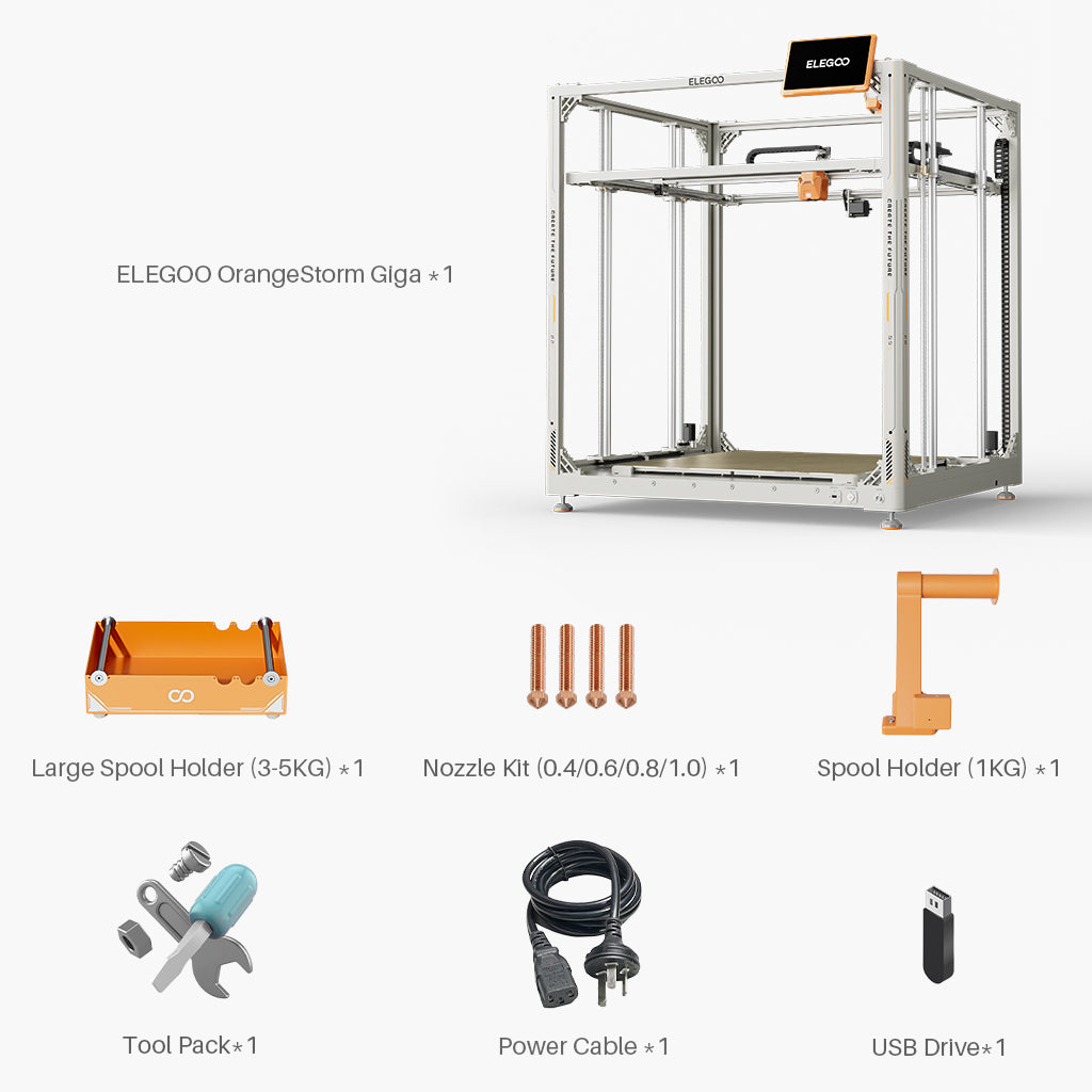 ELEGOO OrangeStorm Giga — Giant-Format FDM 3D Printer