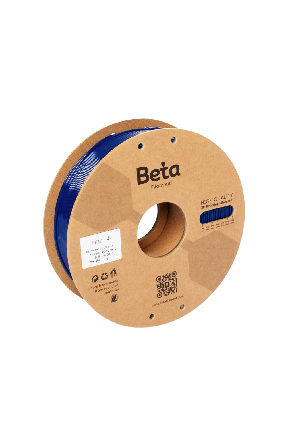 Beta PETG+ ფილამენტი მუქი ლურჯი