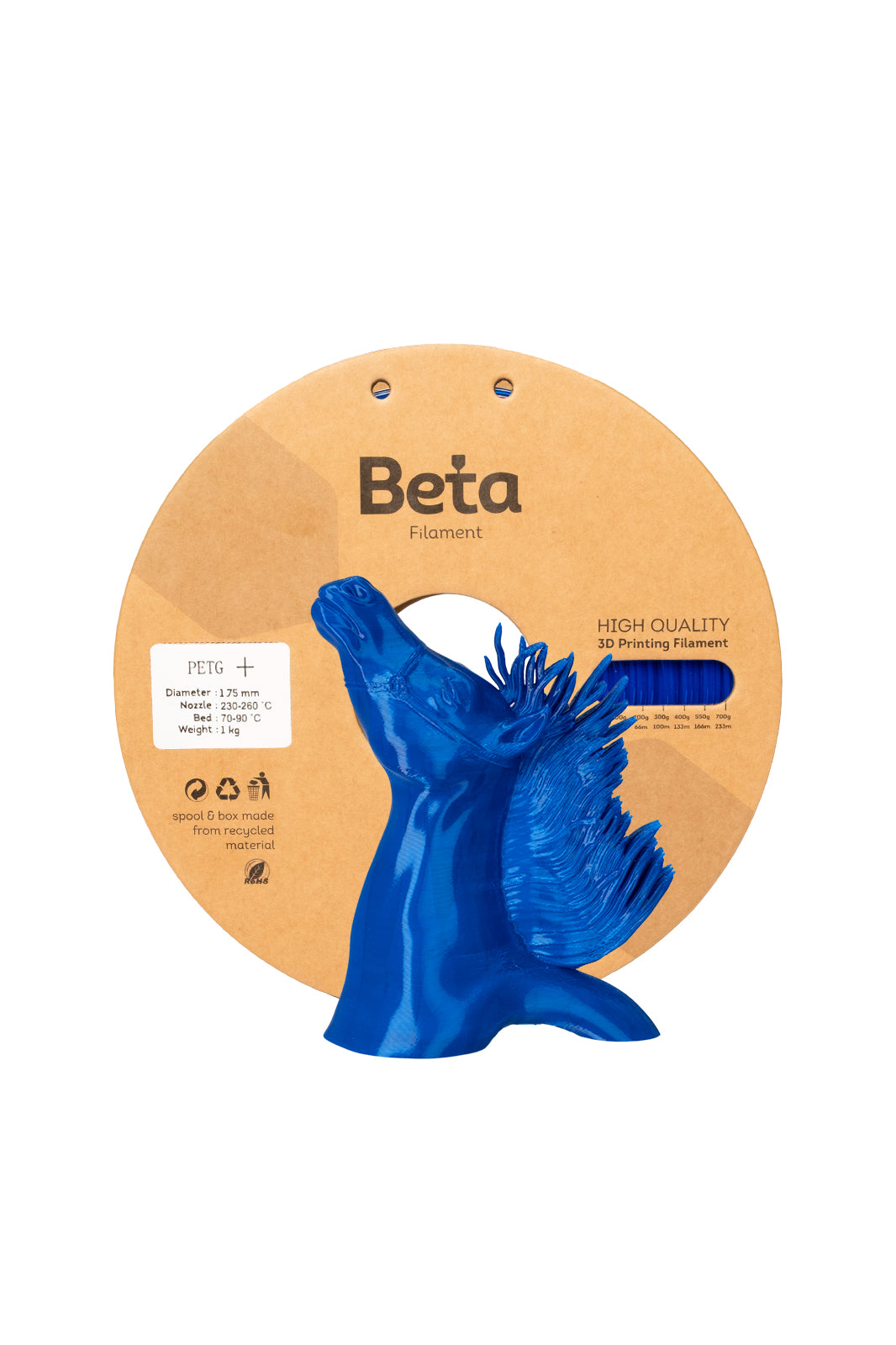 Beta PETG+ ფილამენტი მუქი ლურჯი